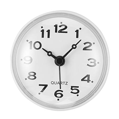 Amosfun 1 Stück Badezimmer-wanduhr Zum Aufhängen An Der Tasse – Nebeluhr Für Spiegel Geräuschlos Batteriebetrieben Leicht Zu Lesen von Amosfun