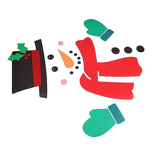 Amosfun Realistischer Schneemann Für Kühlschrankmagnet Weihnachts-schneemann Magnetische Kühlschrankdekoration Cartoon-Muster von Amosfun