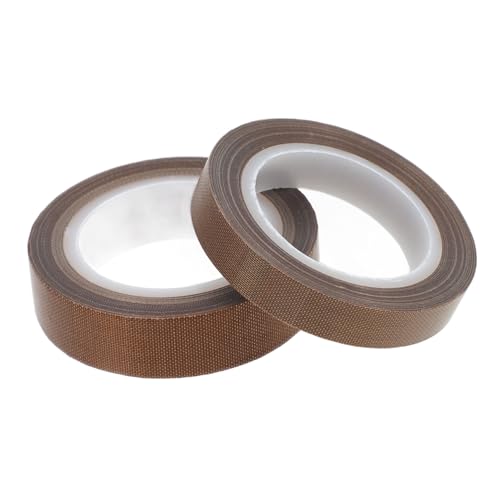 Amosfun 2 Rollen Teiliges Ptfe Klebeband Hochtemperaturbeständig Isolierband für Vakuumiermaschine Stark Haftend Verschleißfest Geeignet für Lebensmitteldichtung von Amosfun