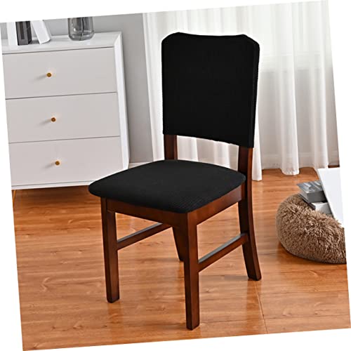Amosfun 2 Sätze Elastischer Stuhlbezug Sitz und Rückenlehnenhülle Schonbezug für Esszimmerbürostuhl Waschbar Schutzüberzug Schwarz Amosfun 2 Sätze Elastischer Stuhlbezug Sitz und Rückenlehnenhülle Schonbezug für Esszimmerbürostuhl Waschbar Schutzüberzug Schwarz von Amosfun