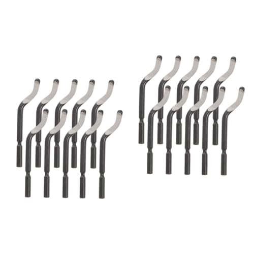 Amosfun 2 Sätze Entgratklinge Entfernung Klingen Schneiden Cutter Werkzeug Debring -tool Entgratbohrer Debur -tool Rotary Tool Accessoires Kit Hss Schwarz 10 Stück * 2 von Amosfun