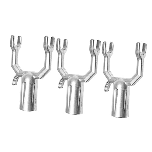Amosfun 2 Sätze Kleiderstangengabeln Aus Stabile Kleiderbügelhalter Ersatzköpfe Für Balkon Wäschestangen Leicht rutschfest Langlebig Für Haushalt Und Wäschetrocknung 3 Stück * 2 von Amosfun