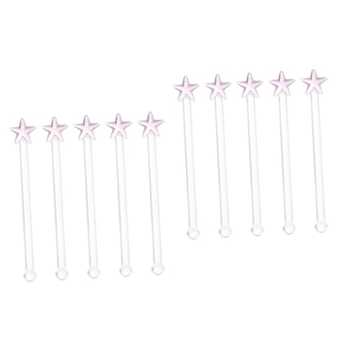 Amosfun 2 Sätze Rührstäbchen Aus Glas Kaffeemixer Rührstäbchen Rühren Weinrührer Kaffeeholzkaustab Kaffeeweisser Sticks Weinglas Mixbar Kreativer Rührstab Wiederverwendbar 5 Stück * 2 von Amosfun