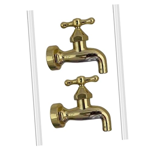 Amosfun 2 Sätze Unsichtbarer Wasserfluss Wasserhahn für Garten Teiliges mit für Terrasse Hotel und Restaurant Wetterfest und Attraktiv von Amosfun