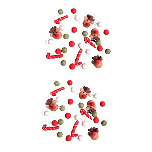 Amosfun 2 Saiten Weihnachtskugel-spieße Aus Filz Rentier Girlanden Hängende Weihnachtsgirlande Bommel Urlaubsdekoration Weihnachts-pom-pom-Girlande Weihnachtsschmuck Elch Wolle Partybedarf Amosfun 2 Saiten Weihnachtskugel-spieße Aus Filz Rentier Girlanden Hängende Weihnachtsgirlande Bommel Urlaubsdekoration Weihnachts-pom-pom-Girlande Weihnachtsschmuck Elch Wolle Partybedarf von Amosfun