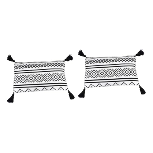Amosfun 2 Stck Geometrischer Kissenbezug mit Fransen Jacquard Dekorativer Sofakissenbezug ohne Kissen Pflegeleicht für Wohnzimmer Schlafzimmer Sofa Couch Amosfun 2 Stck Geometrischer Kissenbezug mit Fransen Jacquard Dekorativer Sofakissenbezug ohne Kissen Pflegeleicht für Wohnzimmer Schlafzimmer Sofa Couch von Amosfun