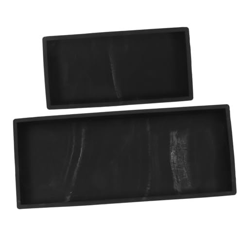 Amosfun 2 Stück Ablagefach Badezimmerwaschtablett Thekenorganisator Küche Vanity Organizer Arbeitsplatte Vanity Storage Organizer Tablett Küchenwaschtablett Thekenschale Kieselgel Schwarz Amosfun 2 Stück Ablagefach Badezimmerwaschtablett Thekenorganisator Küche Vanity Organizer Arbeitsplatte Vanity Storage Organizer Tablett Küchenwaschtablett Thekenschale Kieselgel Schwarz von Amosfun