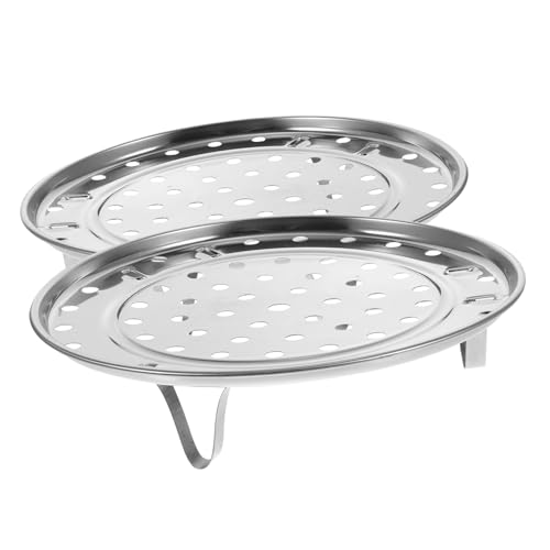 Amosfun 2 Stück Dampfgarer Rack Hochwertige Dicke Dampfgarer Einsätze für Gesundes Dampfgaren von Gemüse Fisch Eiern und Hitzebeständig und Langlebig Amosfun 2 Stück Dampfgarer Rack Hochwertige Dicke Dampfgarer Einsätze für Gesundes Dampfgaren von Gemüse Fisch Eiern und Hitzebeständig und Langlebig von Amosfun