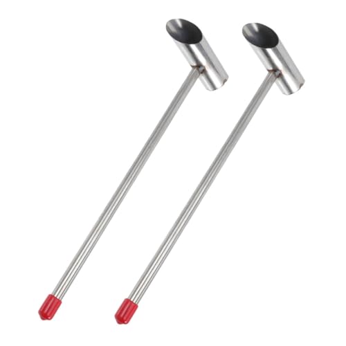 Amosfun 2 Stück Edelstahl Zuckerwatte Zuckerlöffel Ergonomisch Langgriffig Präzise Dosierung für Marshmallow Maschinen Gewerblichen Einsatz Langlebig Komfortabel von Amosfun