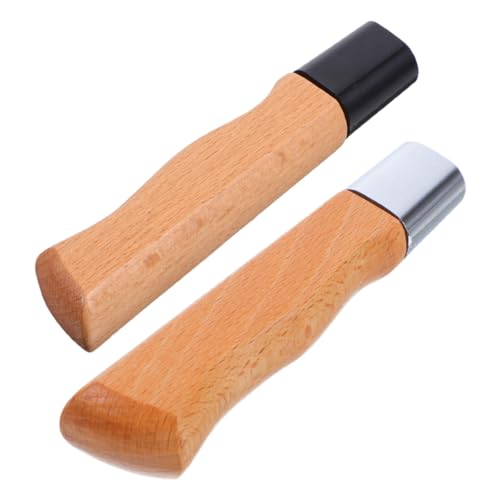 Amosfun 2 Stück Ergonomischer Cutter Handgriff aus Holz für Verbesserte Stabilität und Passend für Verschiedene Küchenmesser von Amosfun