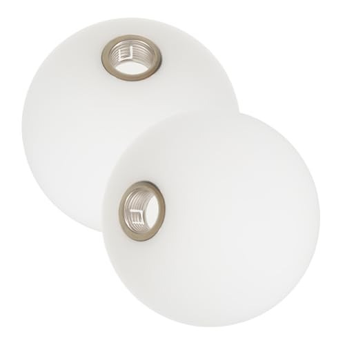 Amosfun 2 Stück Glas Lampenschirm Kugelform Opalglas Ersatz Lampenschirme für Deckenleuchte Pendelleuchte Fassung Wohnzimmer Schlafzimmer von Amosfun