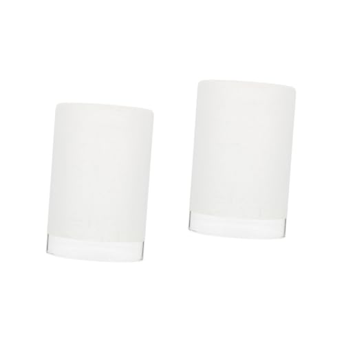 Amosfun 2 Stück Lampenschirm Moderner Runder Lampenbezug aus Hochwertigem Mattiertem für Deckenlampen Geeignet für Wohnzimmer Schlafzimmer Hotel und von Amosfun