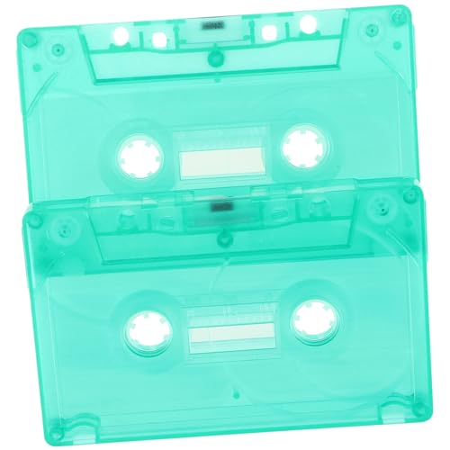 Amosfun 2 Stück Leere Dekorative Kassette ohne Kern DIY Vintage Cassette Tape aus Robustem Kunststoff Rundliche Kanten Transparente Grünfarbene Blankokassette für Kreative Bastelideen und Amosfun 2 Stück Leere Dekorative Kassette ohne Kern DIY Vintage Cassette Tape aus Robustem Kunststoff Rundliche Kanten Transparente Grünfarbene Blankokassette für Kreative Bastelideen und von Amosfun