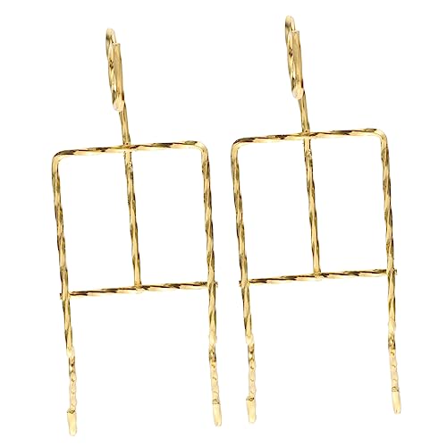 Amosfun 2 Stück Metall Becherständer Goldfarbenes Display Regal mit Abtropffunktion für Keramik Tassen und Untertassen Eleganter Desktop Organizer Modernes Design Geschenkidee für Zuhause von Amosfun