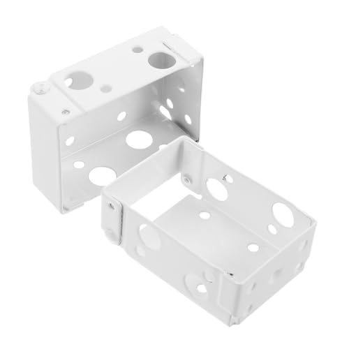 Amosfun 2 Stück Mini Fensterrollladen Halterung Weiß Stabile Montage für Flache Jalousien Langlebiges Platzsparendes Design Einfache Installation Geeignet für Wohn Büroräume von Amosfun
