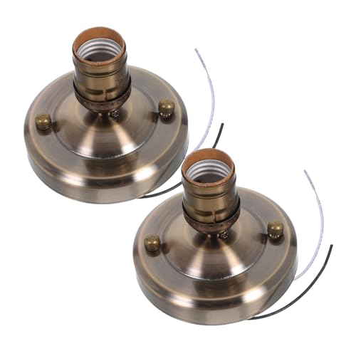 Amosfun 2 Stück Retro Lampenfassung Lampenfassung Ersatz Pendelleuchtenteile Vintage Lampenteile Amosfun 2 Stück Retro Lampenfassung Lampenfassung Ersatz Pendelleuchtenteile Vintage Lampenteile von Amosfun