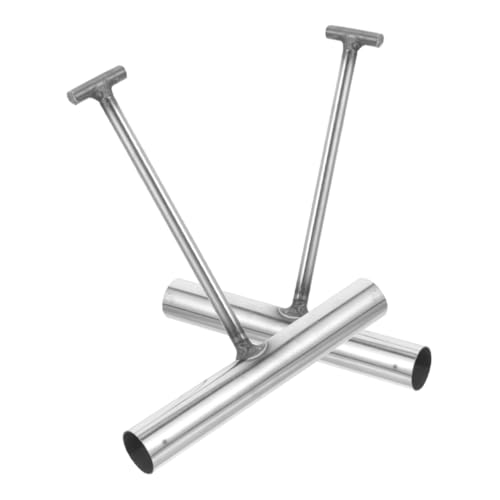 Amosfun 2 Stück Robuster T förmiger Kanaldeckelheber Komfortablem Griff Vielseitiger Utility Hook zum Anheben Schwerer Schachtdeckel Ziehen von Rolltoren und Einsatz in Abwassersystemen von Amosfun