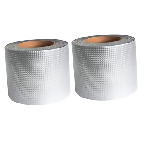 Amosfun 2 Stück Selbstklebendes Aluminium butyl dichtungsband Wasserdichtes Reparaturband für Rohre Dach Spalten und Risse Abdichtungs Reparaturklebeband Flexibel und Stark Haftend Amosfun 2 Stück Selbstklebendes Aluminium butyl dichtungsband Wasserdichtes Reparaturband für Rohre Dach Spalten und Risse Abdichtungs Reparaturklebeband Flexibel und Stark Haftend von Amosfun