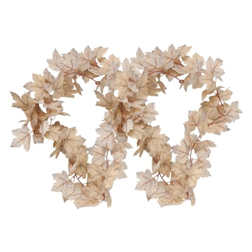 Amosfun 2 Stück Teiliges Künstliches Ahornblätter-Girlande Lebensechte Herbstblatt-Dekoration Langlebig und Wiederverwendbar Farbecht für Erntedankfest Halloween Kamin Hochzeitsdeko Amosfun 2 Stück Teiliges Künstliches Ahornblätter-Girlande Lebensechte Herbstblatt-Dekoration Langlebig und Wiederverwendbar Farbecht für Erntedankfest Halloween Kamin Hochzeitsdeko von Amosfun