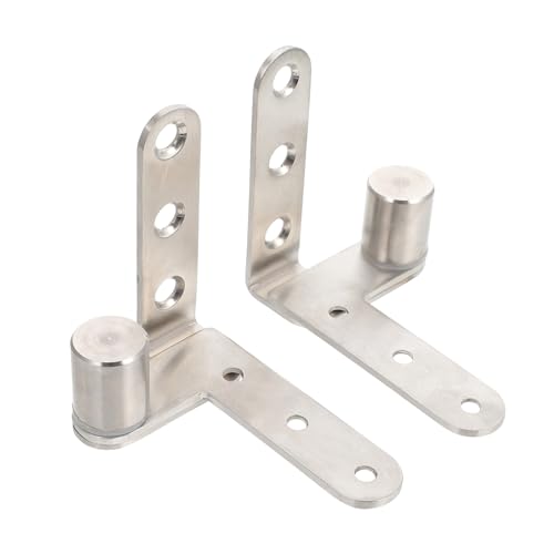 Amosfun 2 Stück Unsichtbare Edelstahl Scharniere Möbel und Türen Drehbare Verdeckte Türscharniere mit Hohem Korrosionsschutz Einfache Montage Geeignet für Küchenschränke und Möbeltüren von Amosfun