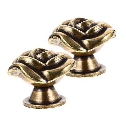 Amosfun 2 Stück Vintage Rosengriffe für Schränke Metallmöbelknöpfe für Küchen Kommoden und Möbelrestaurierungen Amosfun 2 Stück Vintage Rosengriffe für Schränke Metallmöbelknöpfe für Küchen Kommoden und Möbelrestaurierungen von Amosfun