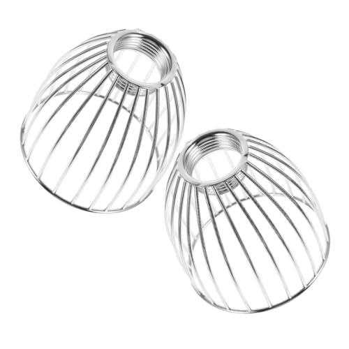 Amosfun 2 Stück Vogelkäfig Lampenschirme aus Metall Pendelleuchte mit Kunstvollem Eisen Design Vintage Industrie Stil Kompakt und Langlebig Geeignet für Fassung Schlafzimmer Esszimmer von Amosfun