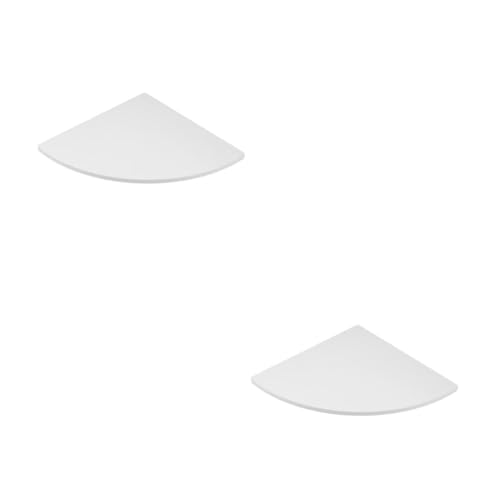 Amosfun 2 Stück Wand Eckregal Fächerförmig Weiß Wandmontiertes Dreieck Storage Set Platzsparendes Aufbewahrungsboard für Küche Schlafzimmer Büro Robustes Wandablagebrett mit Schrauben Amosfun 2 Stück Wand Eckregal Fächerförmig Weiß Wandmontiertes Dreieck Storage Set Platzsparendes Aufbewahrungsboard für Küche Schlafzimmer Büro Robustes Wandablagebrett mit Schrauben von Amosfun