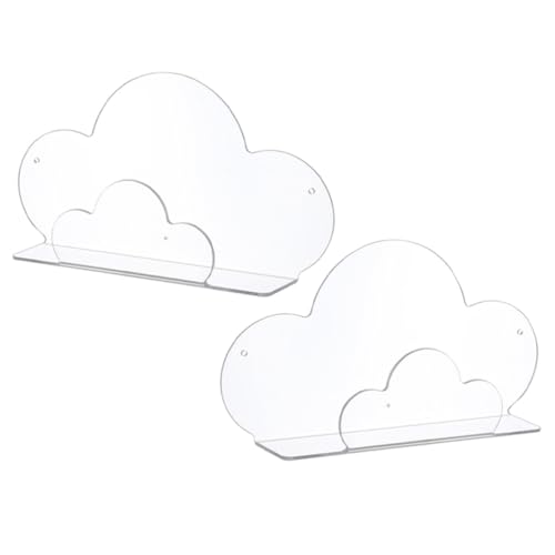 Amosfun 2 Stück Wandregal aus Wolkenförmiges Transparentes Badezimmerregal für Stilvolle Aufbewahrung und Dekoration für Pflanzen Kerzen und Kleine Dekoartikel Amosfun 2 Stück Wandregal aus Wolkenförmiges Transparentes Badezimmerregal für Stilvolle Aufbewahrung und Dekoration für Pflanzen Kerzen und Kleine Dekoartikel von Amosfun