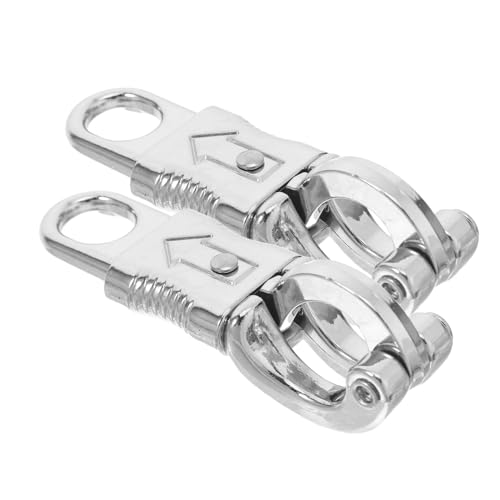 Amosfun 2 Stück Zinklegierung Panikhaken Pferdestrick Karabiner Schnapphaken für Reitausrüstung Robust Langlebig und Vielseitig für Pferderennen Training und Turniere von Amosfun