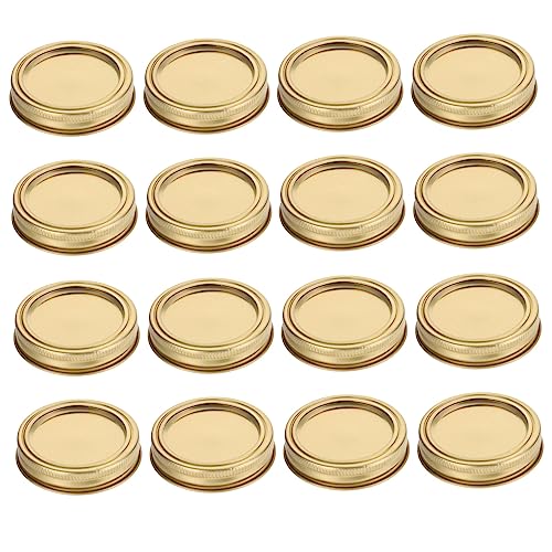 Amosfun Metalldeckel Für Gläser 20 Sets Einmachgläser Deckel Auslaufsichere Kappen von Amosfun