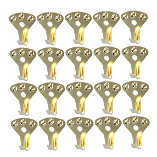 Amosfun 20 Stück Metall Haken für Bilderrahmen Goldene Aufhänger mit Schrauben für Diy Fotobücher Wanddekoration und Kunstwerke für Leichtes Aufhängen und Professionelle Ergebnisse Amosfun 20 Stück Metall Haken für Bilderrahmen Goldene Aufhänger mit Schrauben für Diy Fotobücher Wanddekoration und Kunstwerke für Leichtes Aufhängen und Professionelle Ergebnisse von Amosfun