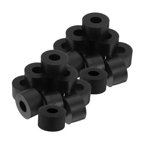 Amosfun 20 Stück Runde Gummi anti vibrationspads Stoßdämpfende Isoliermatten für Klimaanlagen Waschmaschinen und Trockner Geräuschreduzierende Gummipolster mit Hoher Elastizität von Amosfun