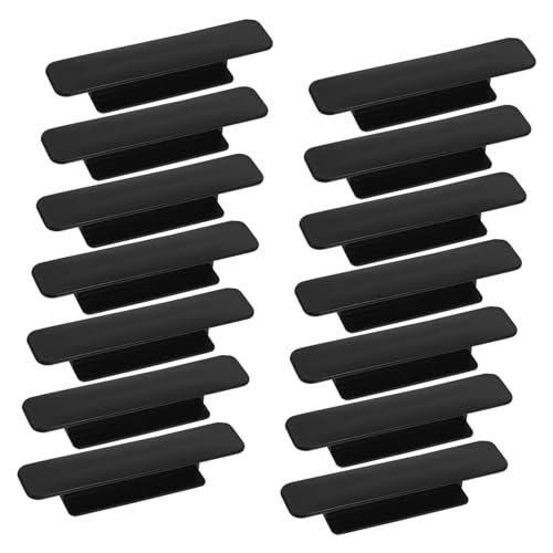 Amosfun 20 Stück Teiliges Selbstklebendes Schrankschubladen-griffset Schwarz Fester Halt Vielseitig für Küchen Kleiderschränke Einfache Montage ohne Bohren Elegantes Design für Schrank von Amosfun