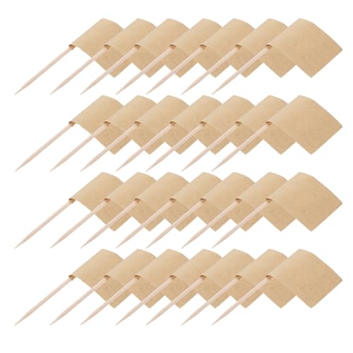 Amosfun 200 Stück Leere Cupcake Topper für Käse Labels für Vorspeisen Buffets und Party Dekorationen Amosfun 200 Stück Leere Cupcake Topper für Käse Labels für Vorspeisen Buffets und Party Dekorationen von Amosfun