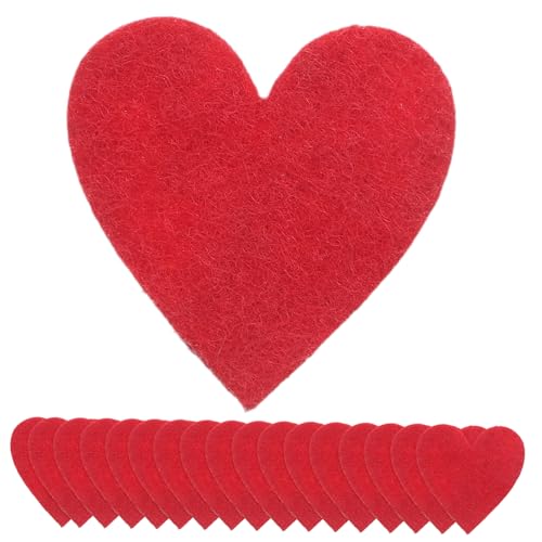 Amosfun 200 Stück Rote Filzherzen für DIY Bastelprojekte Herzform für Hochzeitsdeko Valentinstag Kuchen Topper und Heimdekoration Langlebig und Vielseitig Einsetzbar Amosfun 200 Stück Rote Filzherzen für DIY Bastelprojekte Herzform für Hochzeitsdeko Valentinstag Kuchen Topper und Heimdekoration Langlebig und Vielseitig Einsetzbar von Amosfun