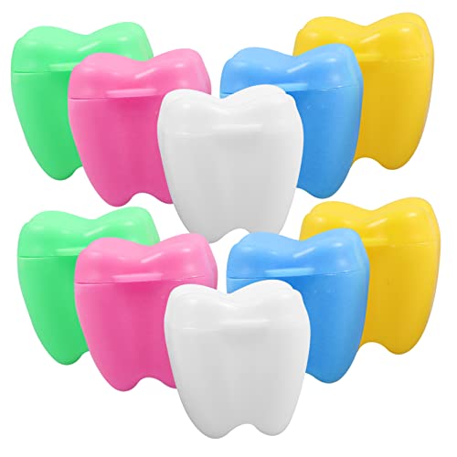Amosfun 20er Set MilchzäHne Box - Kinder Zahnaufbewahrungsbox Mit AufhäNgung - Bunte Zahnbox FüR MilchzäHne - Tragbar Und Platzsparend - Pp Material - 2.7 X 1.78 X 1.68 Cm von Amosfun