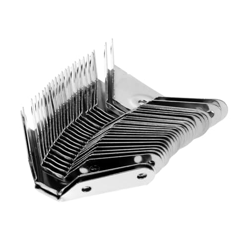 Amosfun 24 Stück Teiliges Edelstahl Möbel winkelverbinder Dicke Schwerlast eckwinkel mit Stabilem Dreiecksdesign für Möbelbefestigung und Kantenschutz von Amosfun