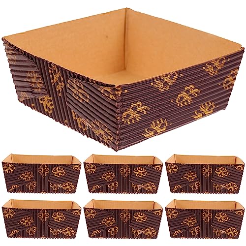 Amosfun 25 Stück Papier-kastenformen Mini-kastenbackformen Mit Pergamentpapier Ölbeständig Für Sauerteig Und Kuchen Amosfun 25 Stück Papier-kastenformen Mini-kastenbackformen Mit Pergamentpapier Ölbeständig Für Sauerteig Und Kuchen von Amosfun