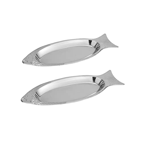 Amosfun 3 Sätze Fischplatte Kreative Servierplatte Magnetische Dampffisch Tabletts Für Partys Feiern Und Dekoration 2 Stück * 3 von Amosfun