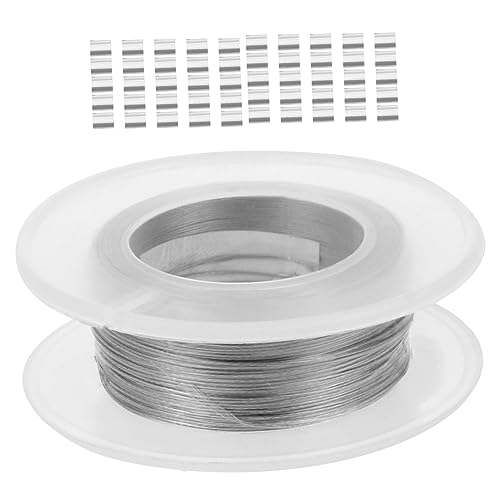 Amosfun 3 Sätze Multifunktionales Drahtseil Aluminium Rohlingen Robustes Aufhängeseil für Bastelprojekte und Beleuchtungssysteme von Amosfun
