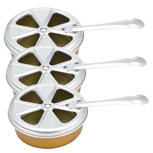 Amosfun 3 Sätze Outdoor Alkoholbrenner aus Robustem Kompakter und Tragbarer Camping zur Sicheren Wärmehaltung von Speisen Beim Grillen und Wandern von Amosfun