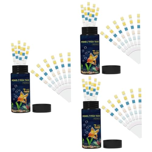 Amosfun 3 Sätze Wasserqualitäts Teststreifen Wassertest Pool Teststreifen Zur Tankerkennung Schwimm Set Fischaquarium Wasserhärte Teststreifen Wasserhärte Tester Pvc 50 Stück * 3 von Amosfun