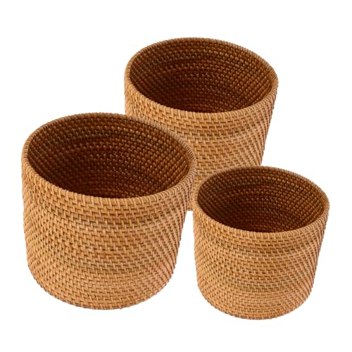 Amosfun 3 Stück Abfalleimer Kleine Geflochtene Körbe Rattan Runder Abfallkorb Geflochtener Mülleimer Küchenmülleimer Mülleimer Aus Rattan Papierkorb Aus Amosfun 3 Stück Abfalleimer Kleine Geflochtene Körbe Rattan Runder Abfallkorb Geflochtener Mülleimer Küchenmülleimer Mülleimer Aus Rattan Papierkorb Aus von Amosfun