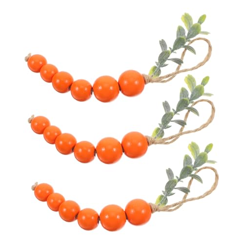 Amosfun 3 Stück Karottenanhänger Karotten Heimdekoration Osterschmuck Künstliche Karotten Osterschmuck Karottenornamente Hängende Karotten Osterschmuck Perlenkarotte Hanfseil von Amosfun