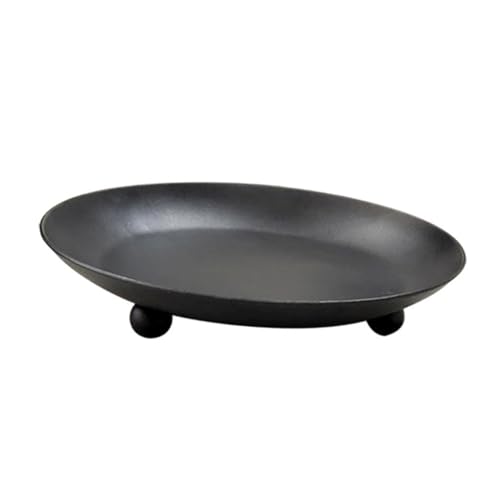 Amosfun 3 Stück Kerzenteller Metall Kerzenhalter Robust Stilvoll Einfache für Hochzeit Weihnachten Party Tischdekoration von Amosfun