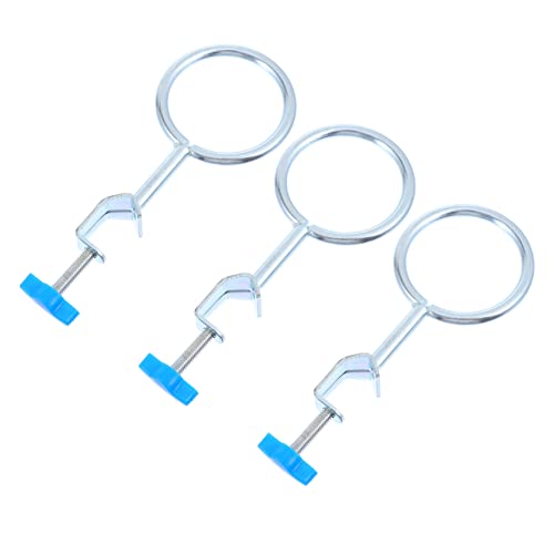 Amosfun 3 Stück Teiliges Set Eisenring Zubehör für Laborgeräte Experimentierausstattung Farblich Zufällig Stabil und Langlebig für Schule und Unterricht Zufällige Farbe von Amosfun
