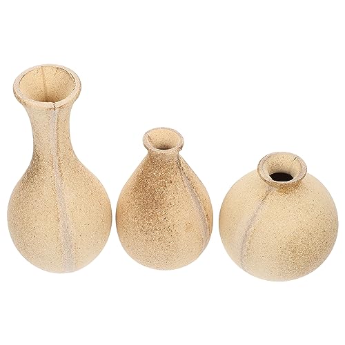 Amosfun 3 unlackierte Holz-Blumentöpfe, Bastelmaterial für handgefertigte Vasen für Zuhause, Büro und Restaurant, Dekoration, einzigartige rustikale Blumenhalter Amosfun 3 unlackierte Holz-Blumentöpfe, Bastelmaterial für handgefertigte Vasen für Zuhause, Büro und Restaurant, Dekoration, einzigartige rustikale Blumenhalter von Amosfun