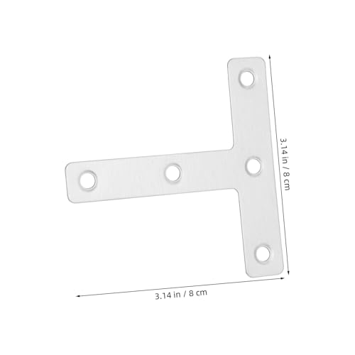 Amosfun 30 Stück Eckwinkel Verbindungsplatte Edelstahl Eckwinkel Stütze Eckstrebe Edelstahl Universelle Möbelecke L Winkel Eckstreben Silber von Amosfun