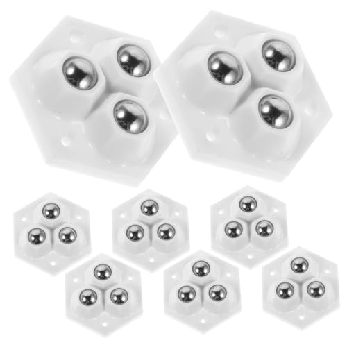 Amosfun 32 Stück Teiliges Kleine Möbelrollen mit Selbstklebenden Verschleißfesten Lenkrollen Geräuscharm Keine Bohrung für Schränke Geräte und Diy-möbel Teppich Fliesen Geeignet von Amosfun