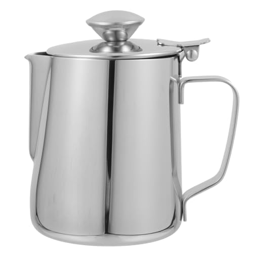 Amosfun 350 ML Edelstahl Kaffeetasse Mit Deckel Rostfreier Milchaufschäumer Für Kaffee Und Getränke Einfaches Design Für Zuhause Und Unterwegs von Amosfun